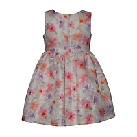 Bonnie Jean Toddler Girls Puffed Floral 2-pc. Dress Set
