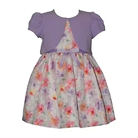 Bonnie Jean Toddler Girls Puffed Floral 2-pc. Dress Set