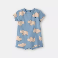Carter's Baby Boys Short Sleeve Animal Romper