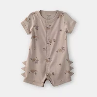 Carter's Baby Boys Short Sleeve Animal Romper