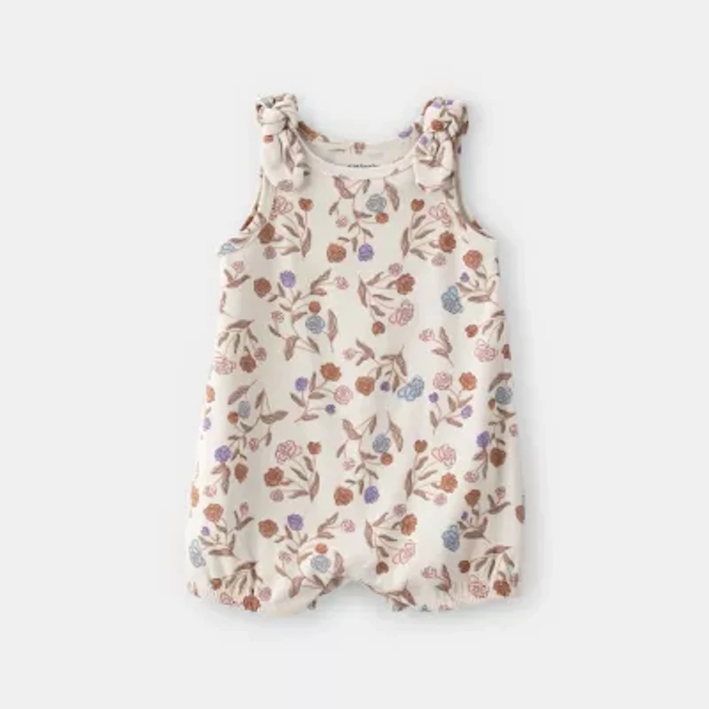 Carter's Baby Girls Sleeveless Floral Romper