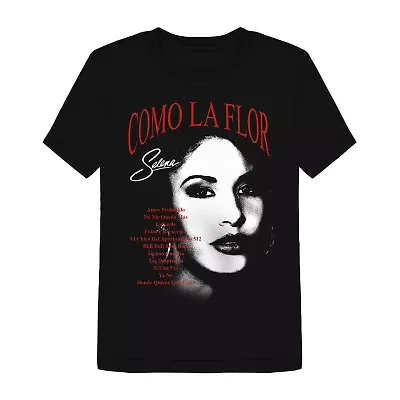 Novelty Mens Crew Neck Short Sleeve Regular Fit Selena Graphic T-Shirt