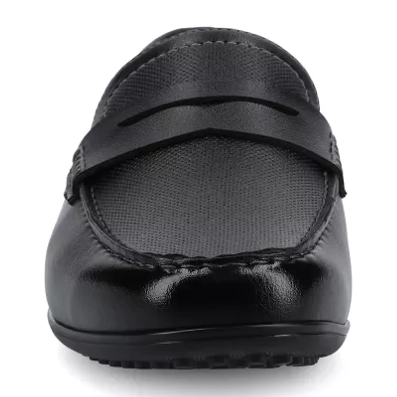 Vance Co Yates Mens Round Closed Toe Loafers