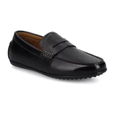Vance Co Yates Mens Round Closed Toe Loafers