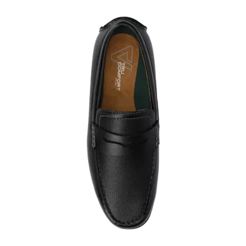 Vance Co Yates Mens Round Closed Toe Loafers