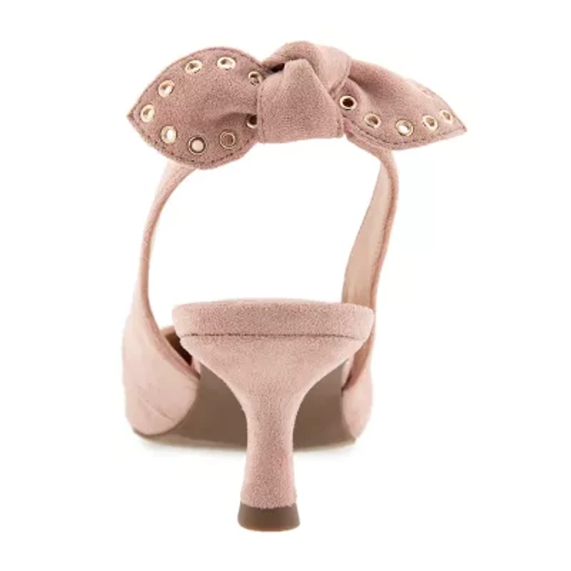 Kensie Olympia Womens Pointed Closed Toe Kitten Heel Pumps