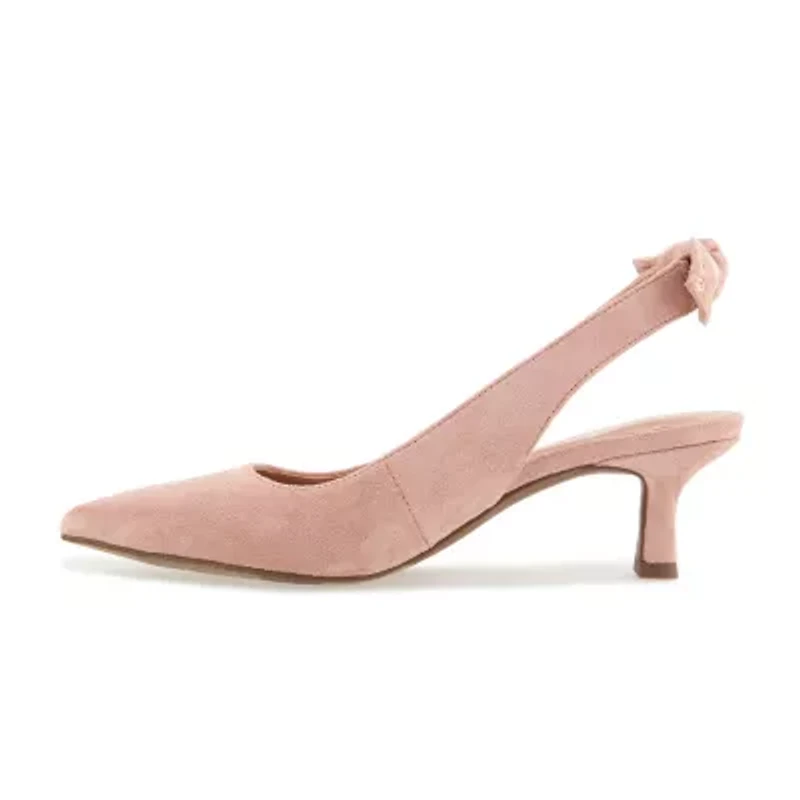 Kensie Olympia Womens Pointed Closed Toe Kitten Heel Pumps