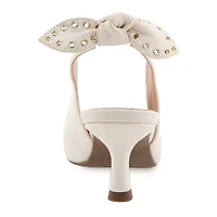 Kensie Olympia Womens Pointed Closed Toe Kitten Heel Pumps