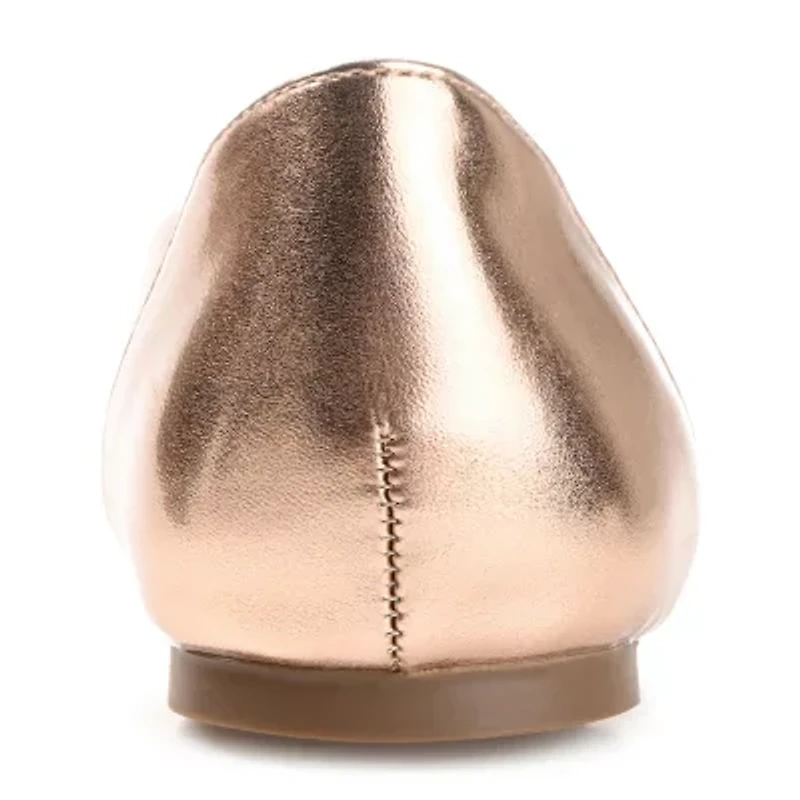 Journee Collection Kavn Womens Round Closed Toe Ballet Flats