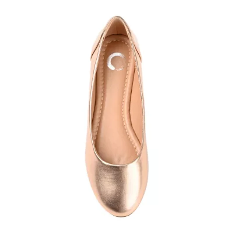 Journee Collection Kavn Womens Round Closed Toe Ballet Flats