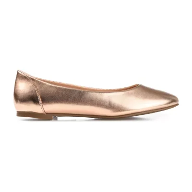Journee Collection Kavn Womens Round Closed Toe Ballet Flats