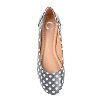Journee Collection Kavn Womens Round Closed Toe Ballet Flats