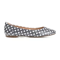 Journee Collection Kavn Womens Round Closed Toe Ballet Flats