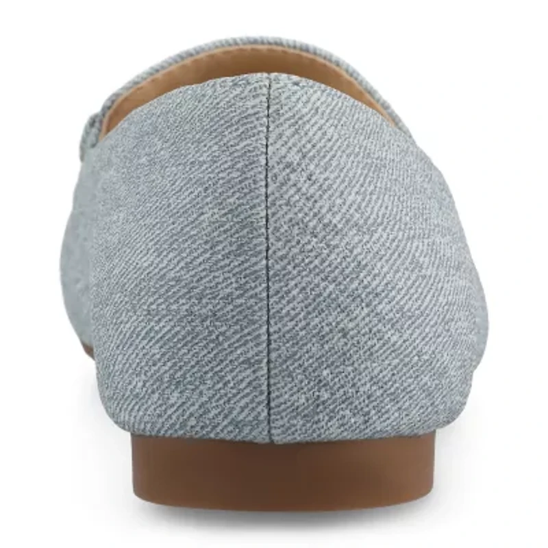 Journee Collection Wrenn Womens Square Closed Toe Loafers