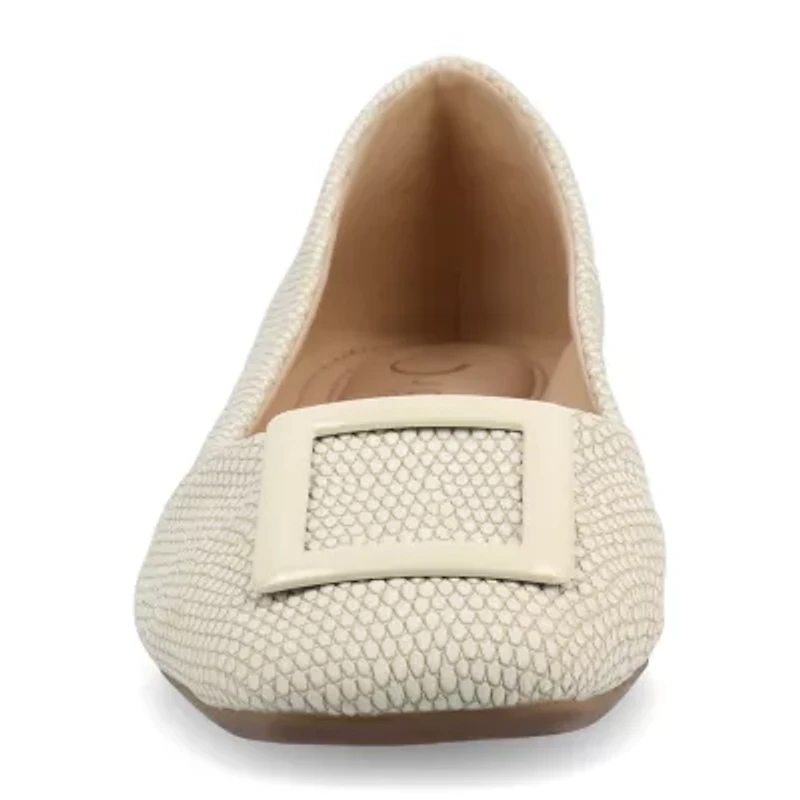 Journee Collection Zimia Womens Square Closed Toe Ballet Flats