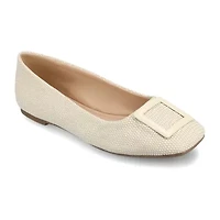 Journee Collection Zimia Womens Square Closed Toe Ballet Flats