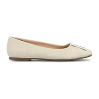 Journee Collection Zimia Womens Square Closed Toe Ballet Flats