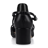 Journee Collection Galvinn Womens Pointed Closed Toe Block Heel Pumps