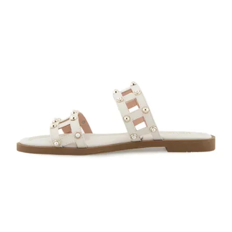Kensie Womens Malory Flat Sandals