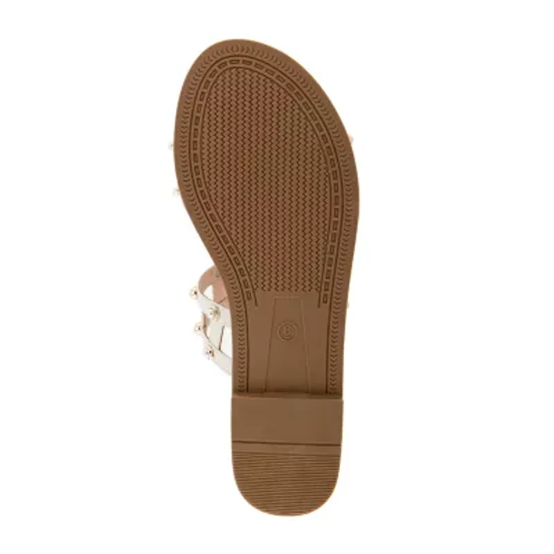 Kensie Womens Malory Flat Sandals