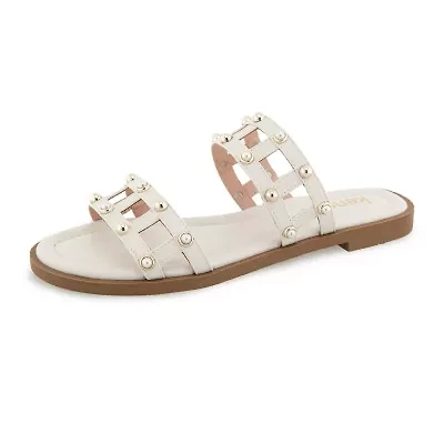 Kensie Womens Malory Flat Sandals
