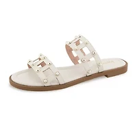 Kensie Womens Malory Flat Sandals