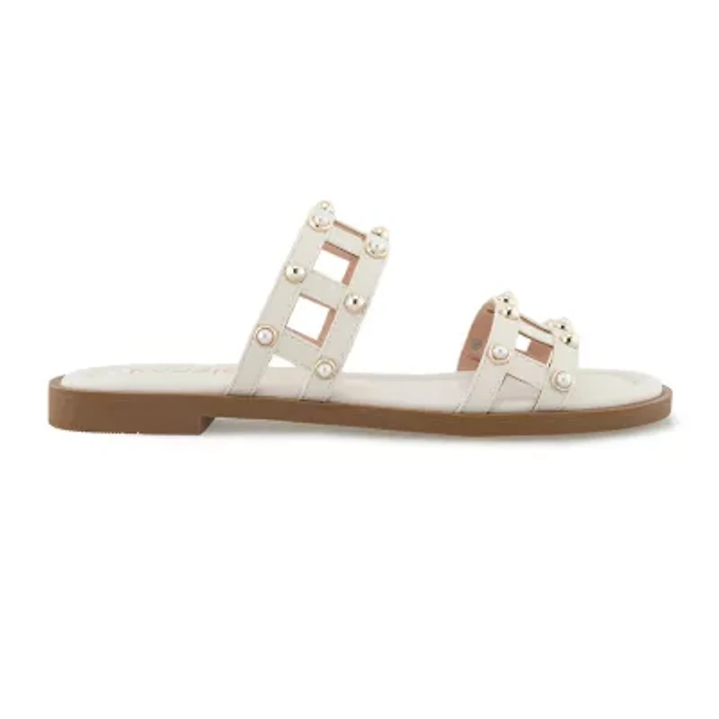 Kensie Womens Malory Flat Sandals