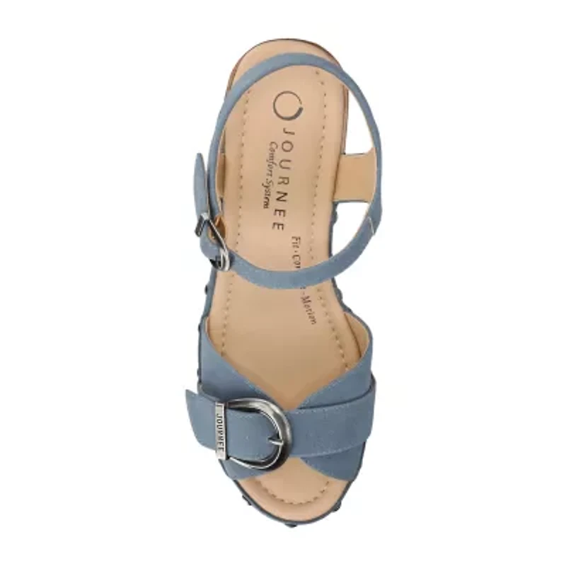 Journee Collection Womens Sisilia Heeled Sandals