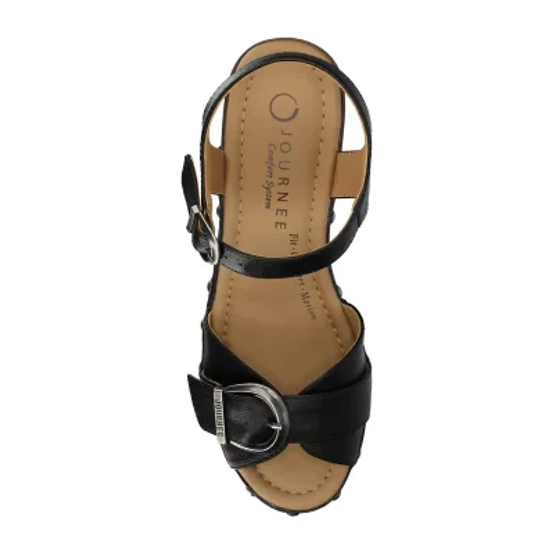 Journee Collection Womens Sisilia Heeled Sandals