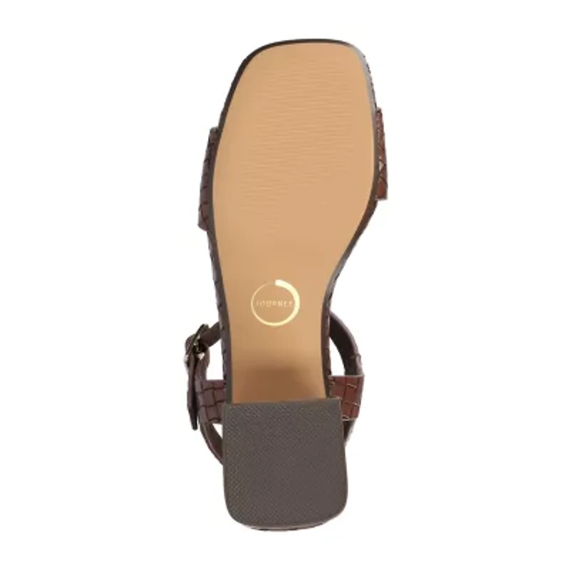 Journee Collection Womens Shaina Heeled Sandals