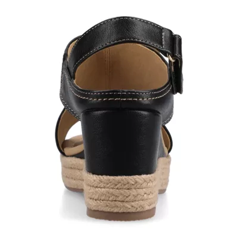 Journee Collection Womens Rayleigh Wedge Sandals