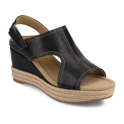 Journee Collection Womens Rayleigh Wedge Sandals