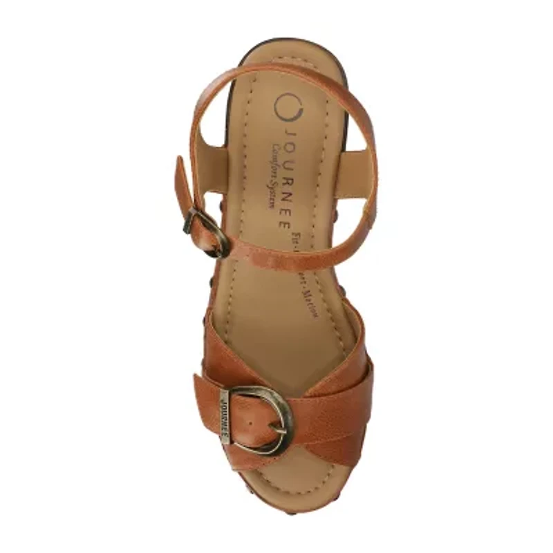 Journee Collection Womens Sisilia Heeled Sandals