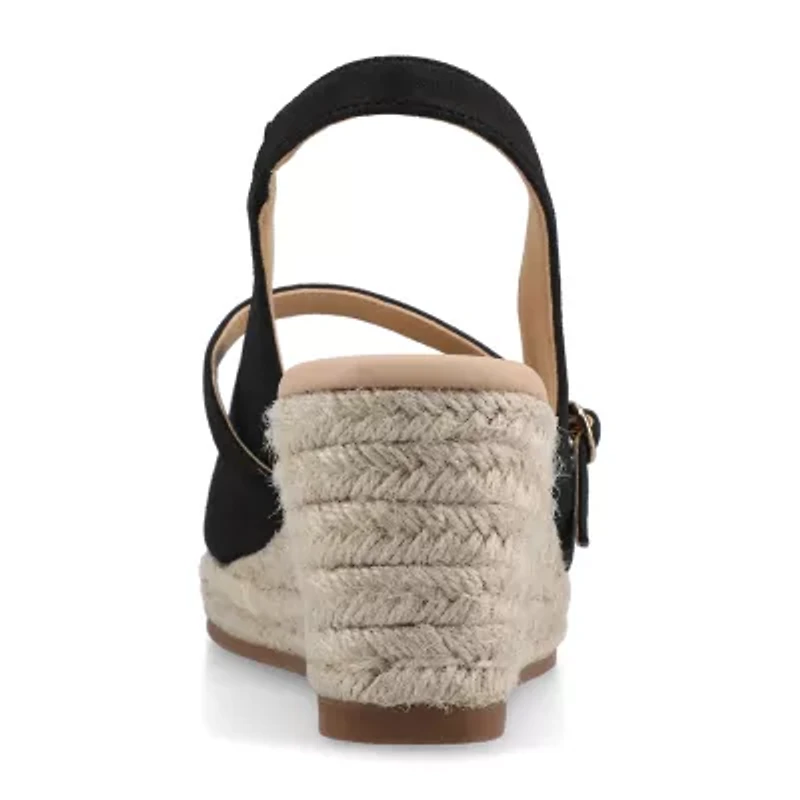 Journee Collection Womens Asmyna Wedge Sandals