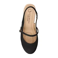 Journee Collection Womens Asmyna Wedge Sandals