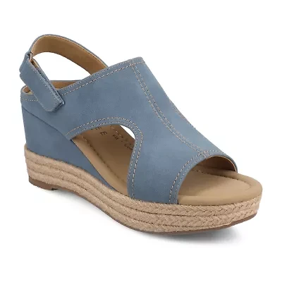 Journee Collection Womens Rayleigh Wedge Sandals