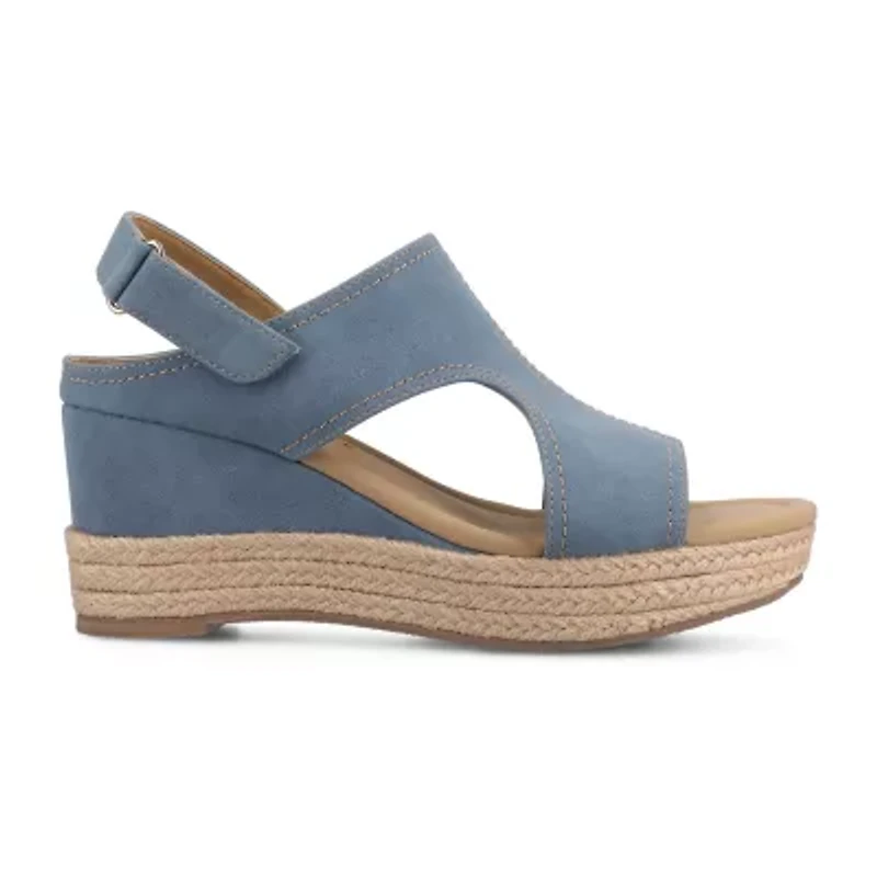 Journee Collection Womens Rayleigh Wedge Sandals