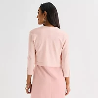 Marc New York Womens 3/4 Sleeve Shrug