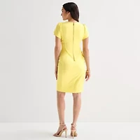 Marc New York Womens Short Sleeve Sheath Dress