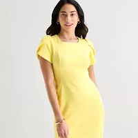 Marc New York Womens Short Sleeve Sheath Dress