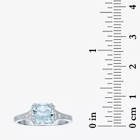 Gemstone Sterling Silver Cushion Cocktail Ring