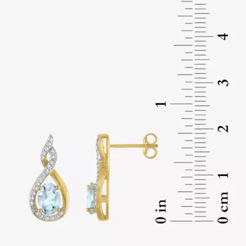 Gemstone 14K Gold Over Silver 2-pc. Oval Jewelry Set