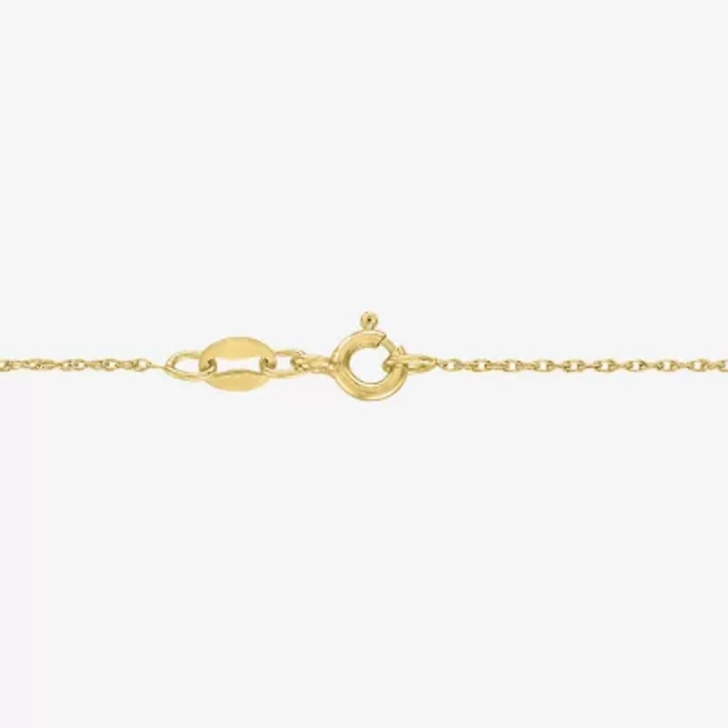 G-H/I1-I2 Womens 1/2 CT. T.W. Lab Grown White Diamond 10K Gold 18 Inch Pendant Necklace