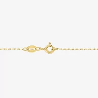 G-H/I1-I2 Womens 1/2 CT. T.W. Lab Grown White Diamond 10K Gold 18 Inch Pendant Necklace