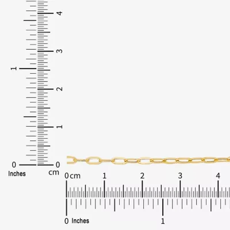 Made in Italy Womens 10K Gold 18 Inch Chain Necklace