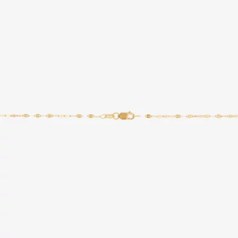 Gold Addiction Womens 10K Gold 18 Inch Chain Necklace