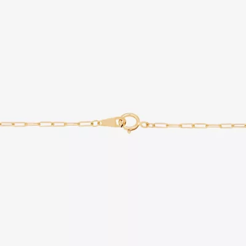 Gold Addiction Womens 10K Gold 7.25 Inch Solid Heart Chain Bracelet