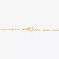 Gold Addiction Womens 10K Gold 7.25 Inch Solid Heart Chain Bracelet