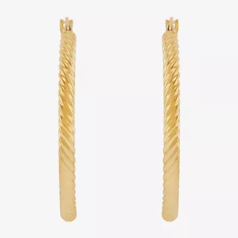 Womens 10K Gold Hoop Earrings
