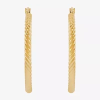 Womens 10K Gold Hoop Earrings